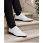 Pantofi barbati eleganti din piele naturala Havana 51 Alb